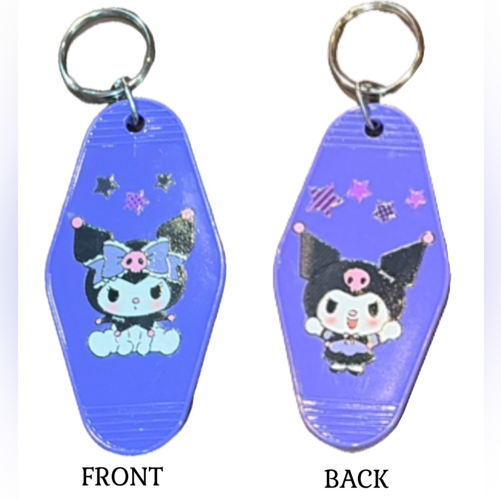 CustomMade Retro MotelStyle Keychain Kuromi Design